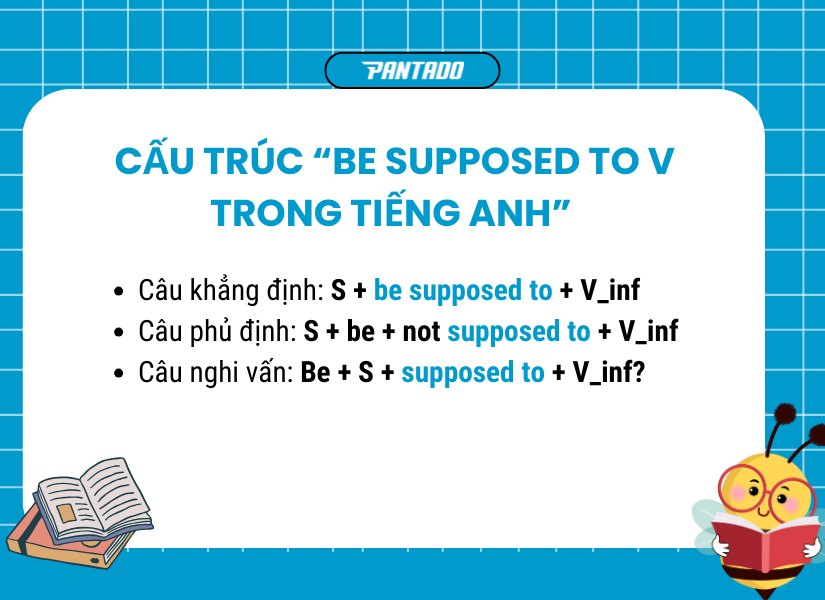 Cấu trúc “Be supposed to V” trong tiếng Anh